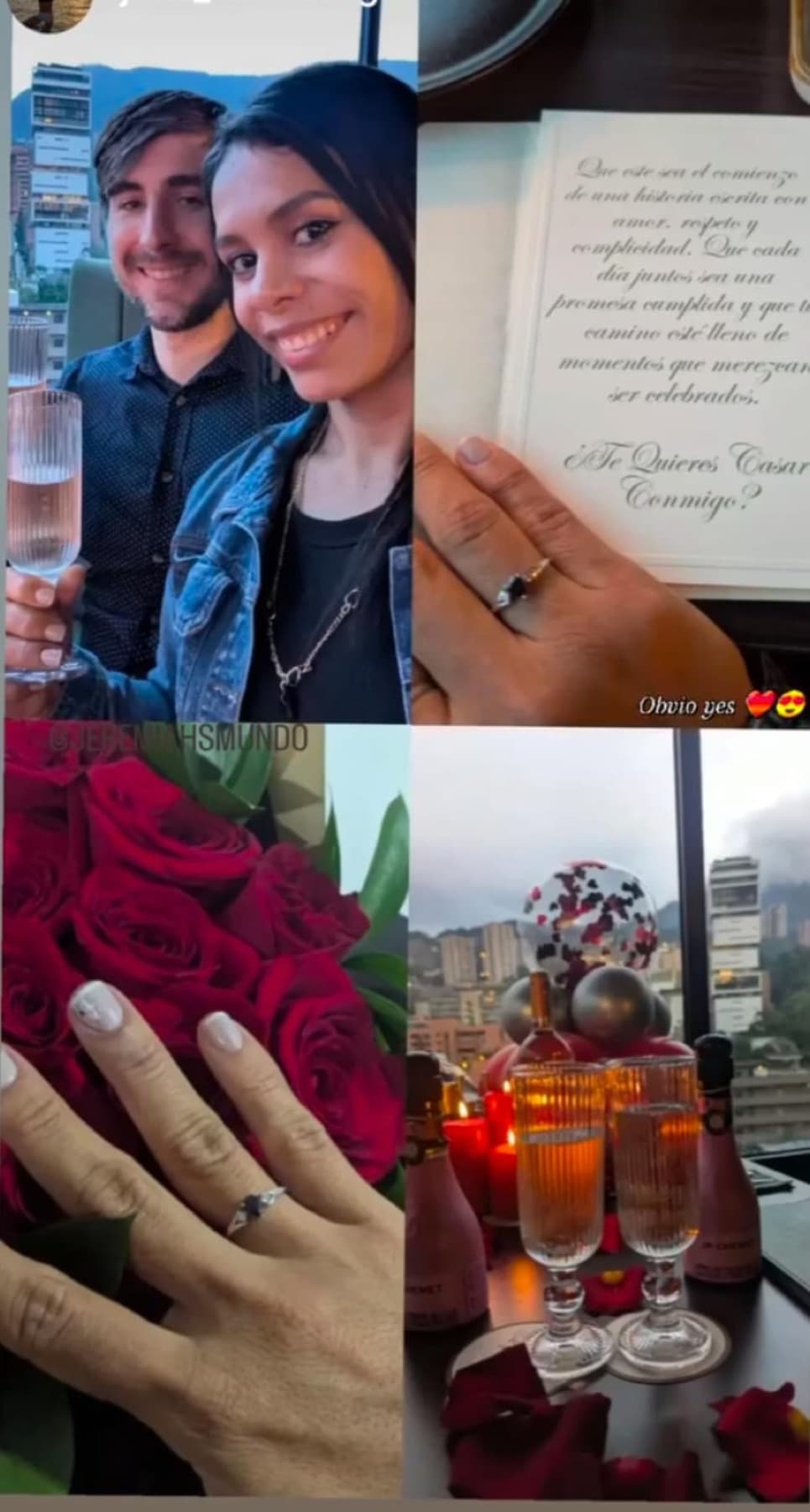 The ring, the roses, the toast